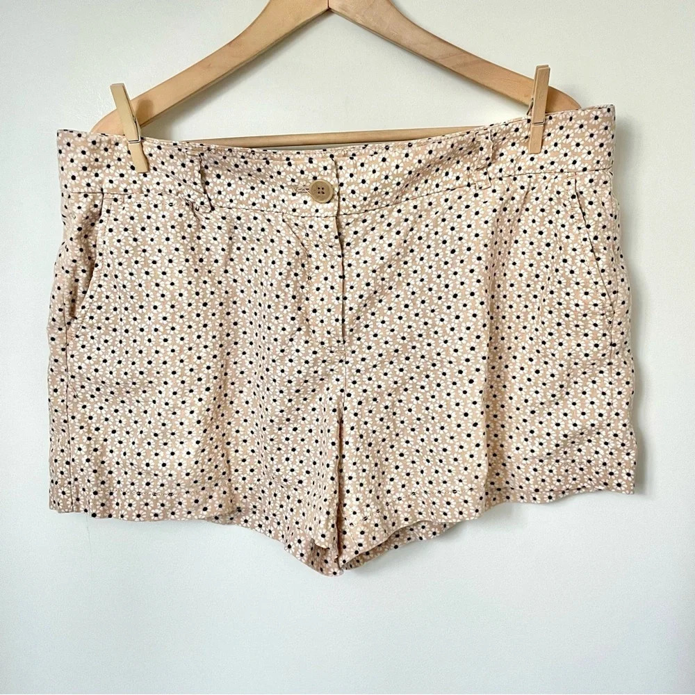 LOFT Linen Cotton  Blend Bermuda Shorts